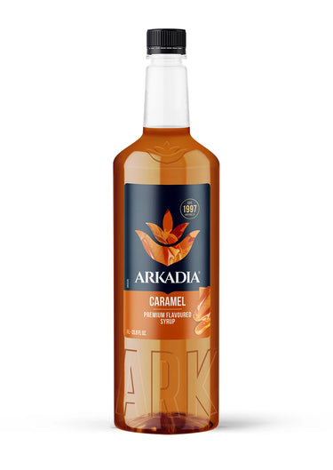 Arkadia Caramel Flavoured Syrup 1000ml 1L HOT ICED BARISTA CAFE Coffee Milkshake